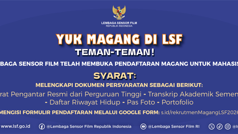 LSF Terima Mahasiswa untuk Program Magang